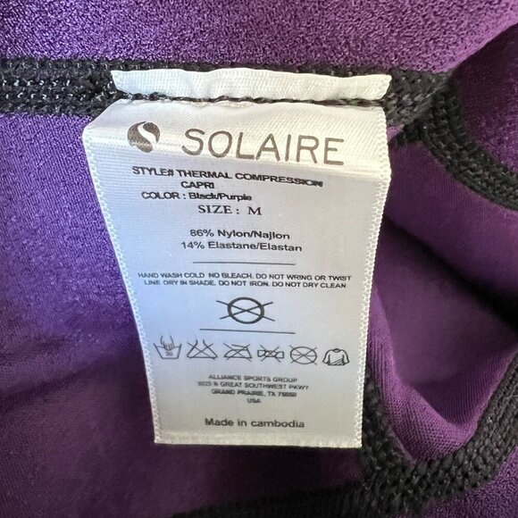 Solaire Athletic Compression Workout Capris Pants - Picture 6 of 7